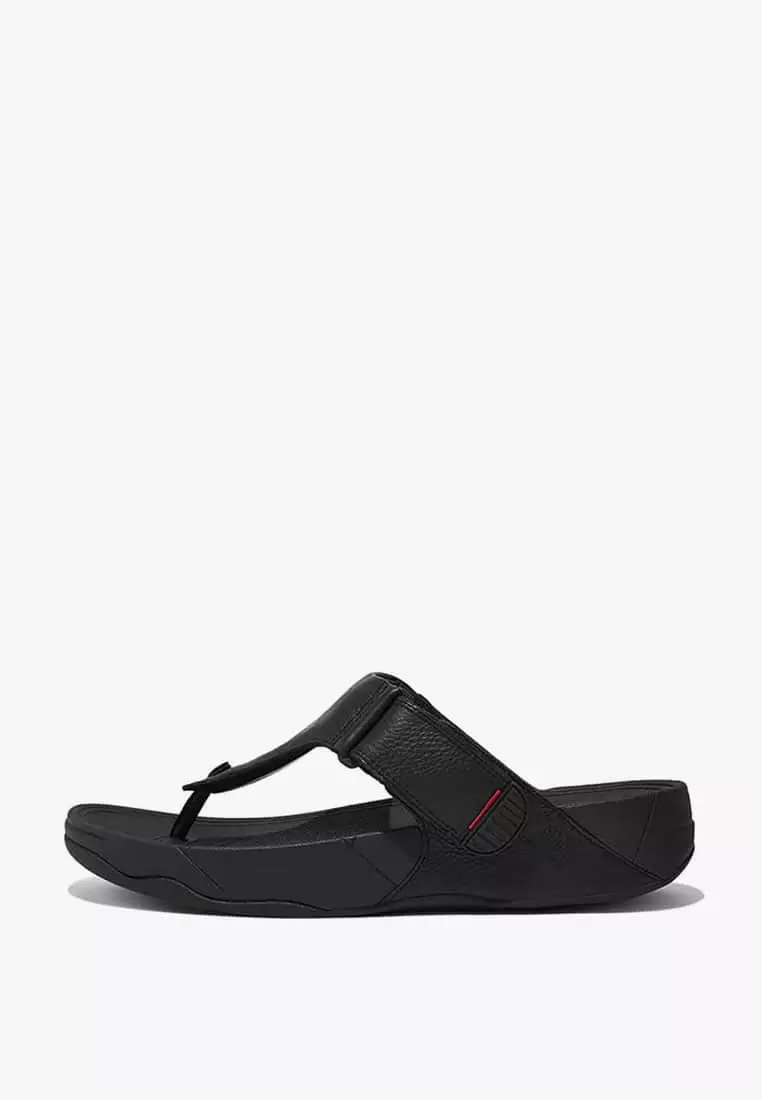 Discount on Fitflop  shoes - SKU: Fitflop Trakk Ii  Men's Toe Post Sandals- All Black