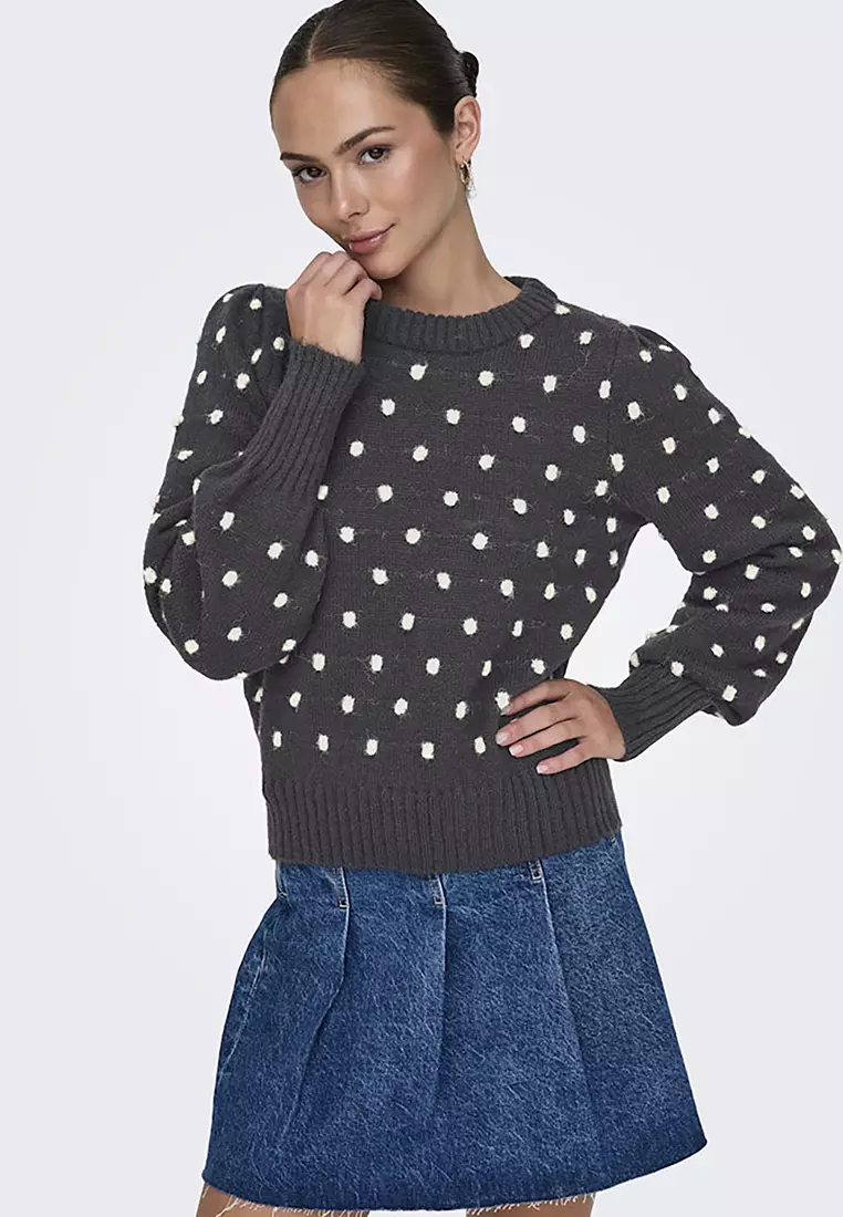 Long Sleeves Pom Poms Pullover Sweater