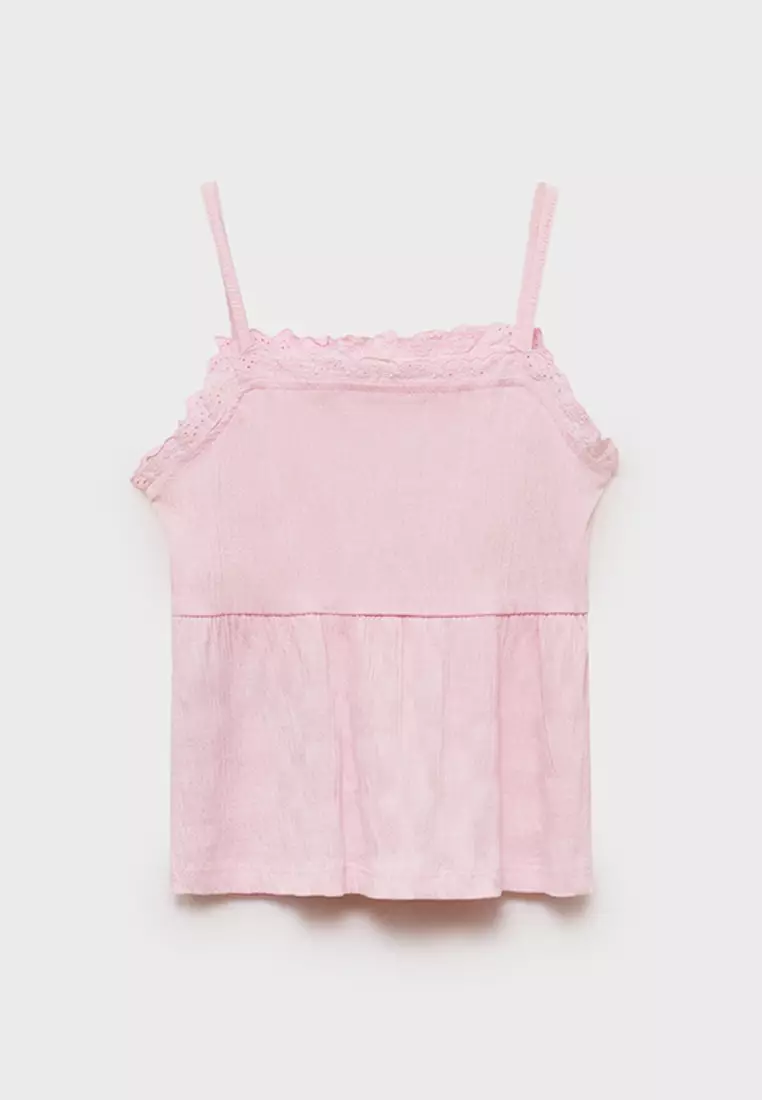 Top With Swiss Embroidery Detail