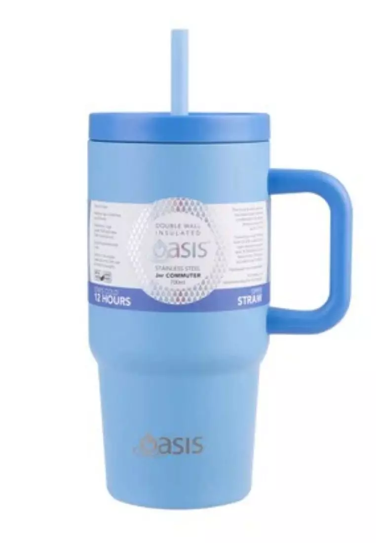 Oasis Stainless Steel Insulated Mini Commuter Travel Tumbler 700ML - Blue
