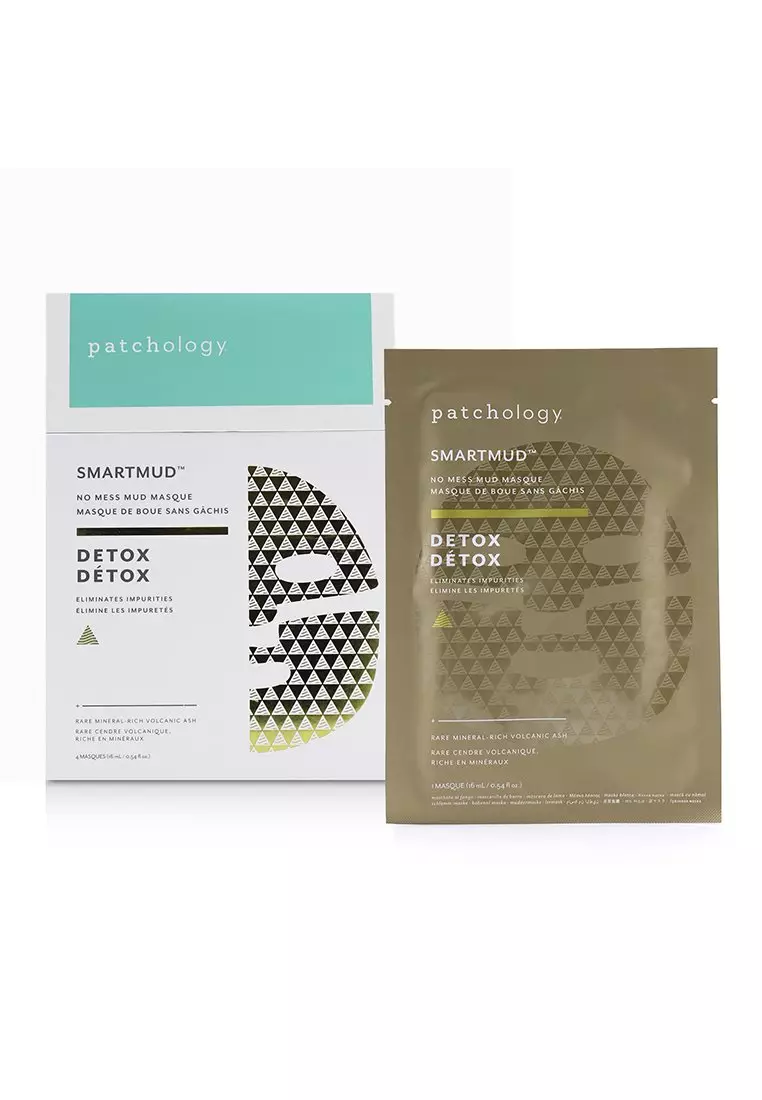 Patchology - Smartmud Detox No Mess Mud Mask 4x16ml/0.54oz