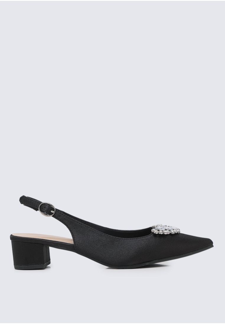 My Ballerine Esme Comfy Heels In Black