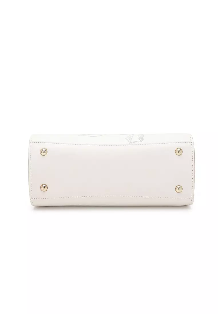 Women's Top Handle Bag / Sling Bag / Crossbody Bag - White