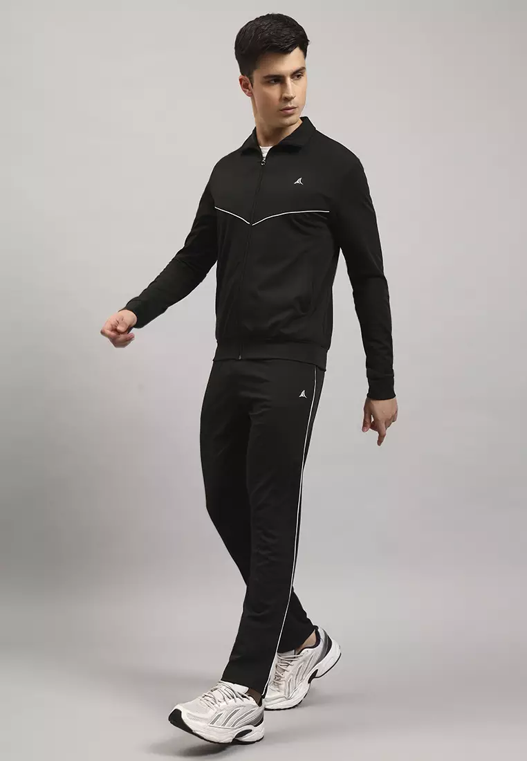 Jaket Track Desainer Latihan Hijau Pria