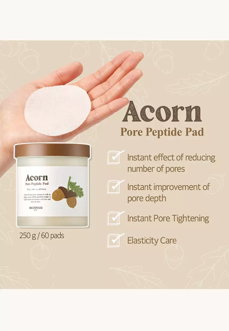 SKINFOOD Acorn Pore Peptide Pad