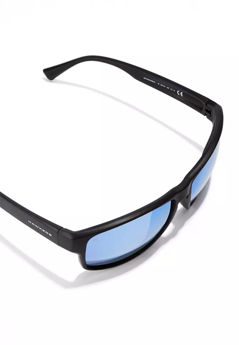 Faster Raw - Black Blue Chrome Sunglasses for Men and Women, Unisex. Official Product designed and Made in Spain