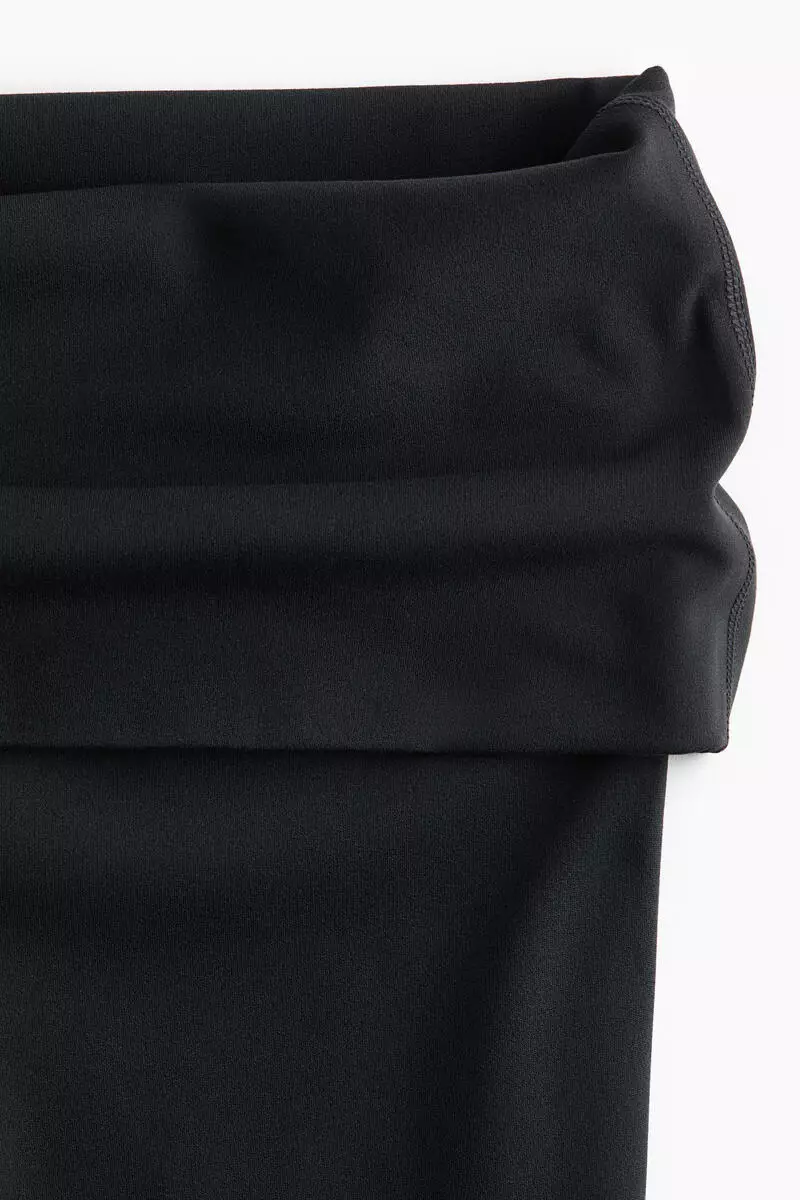 Fold-over Flared sports leggings with Lycra®