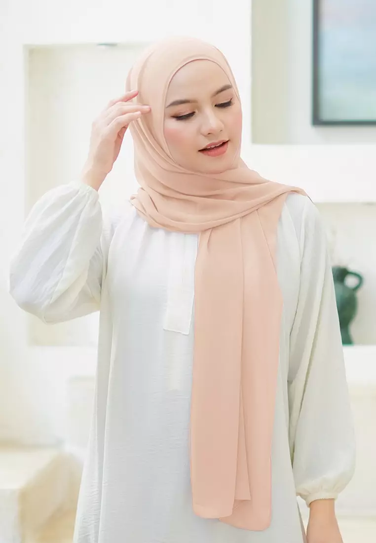 HIJAB INSTAN LATIFA - PEACH CREAM