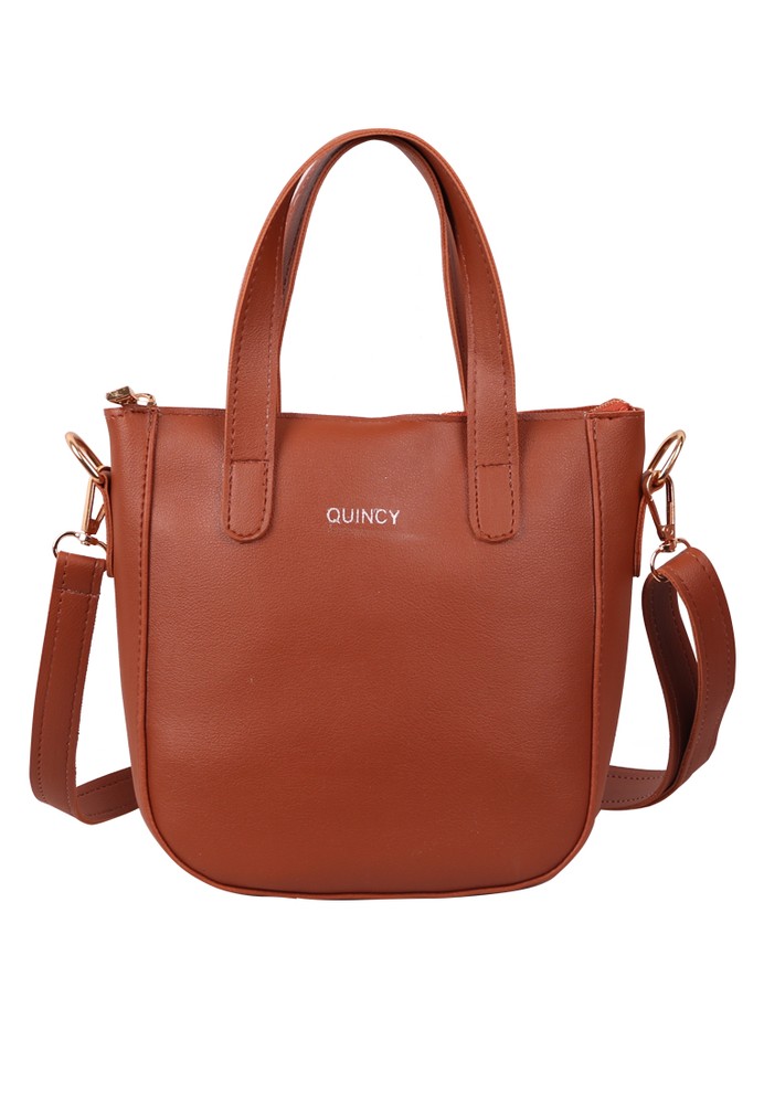 Jual Quincy Label Jeannie Tas Selempang wanita Brown Original