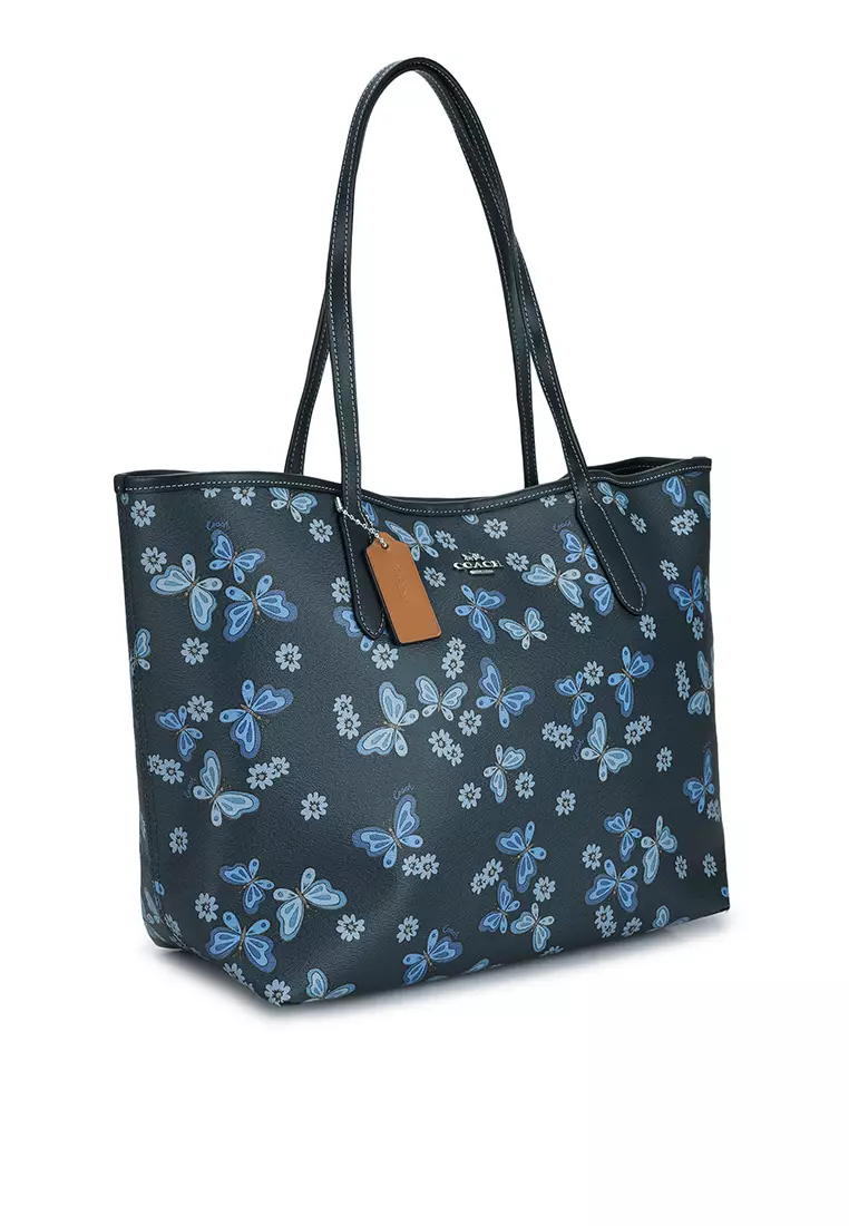 Coach reversible best sale tote floral