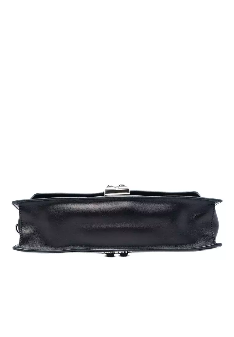 Pre-Loved Prada City Calf And Saffiano Studded Elektra Crossbody