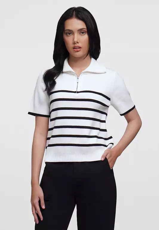 Zip-Up Polo