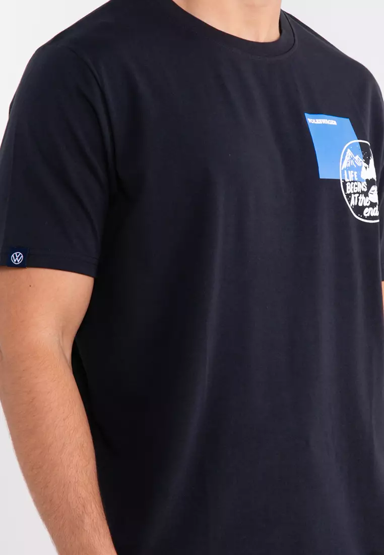 Men's Round Neck Graphic Tee