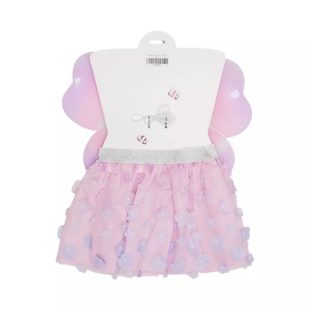 PRETTY MISSY SET DRESS UP SKIRT FLOWER - PINK