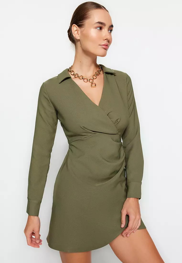 Drape Effect Mini Dress