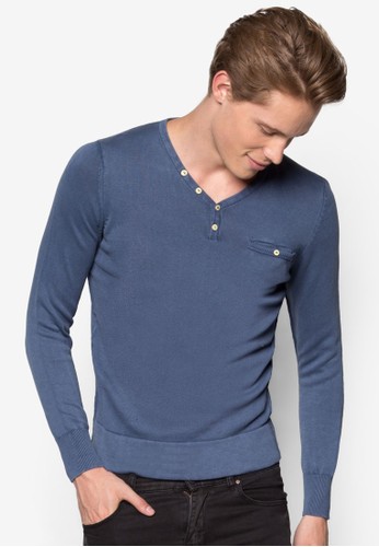 Seesprit 品牌rafino Garment Dyed Sweater, 服飾, 運動衫