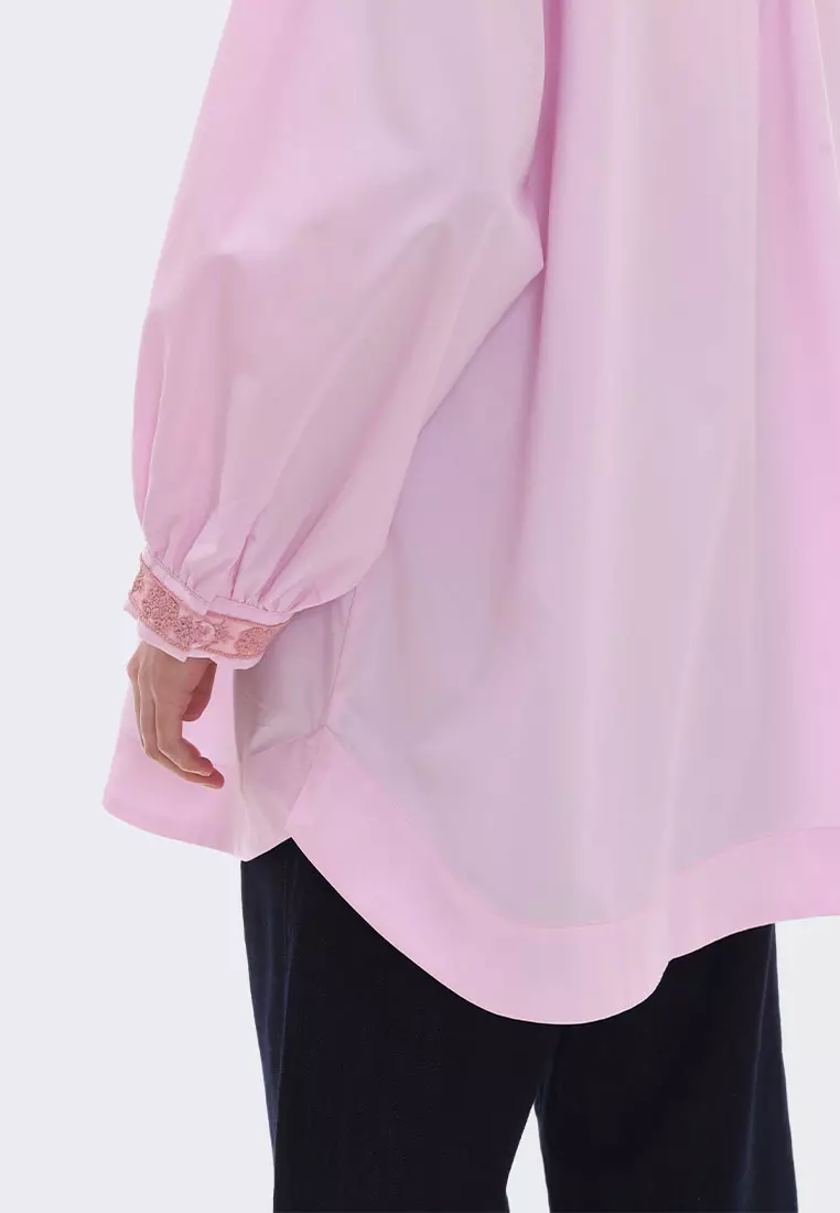 Ria Miranda Cloud Pink Hyde Top