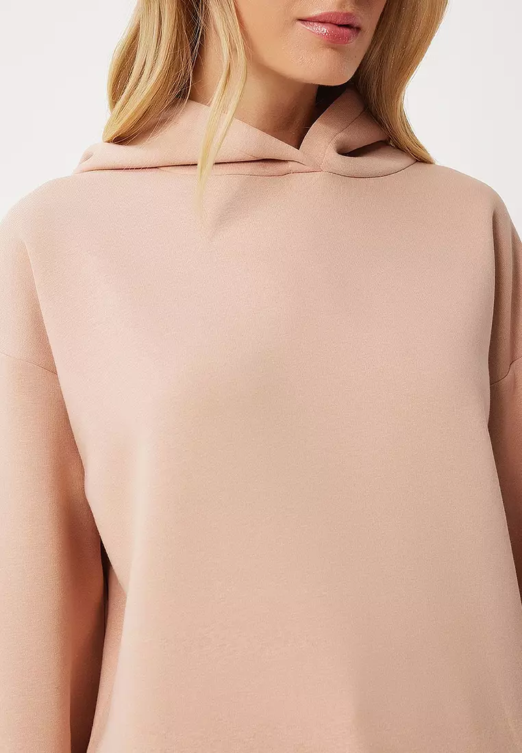 Hooded Raised Sweatshirt