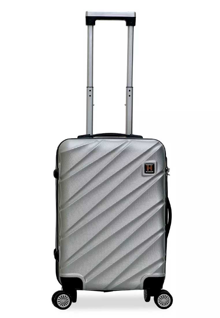 Carlton Koper Cabin Hardcase Unisex Size 20Inch Suitcase Combination Lock Large Compartment Material ABS+PVC Coated ORIGINAL - Silver