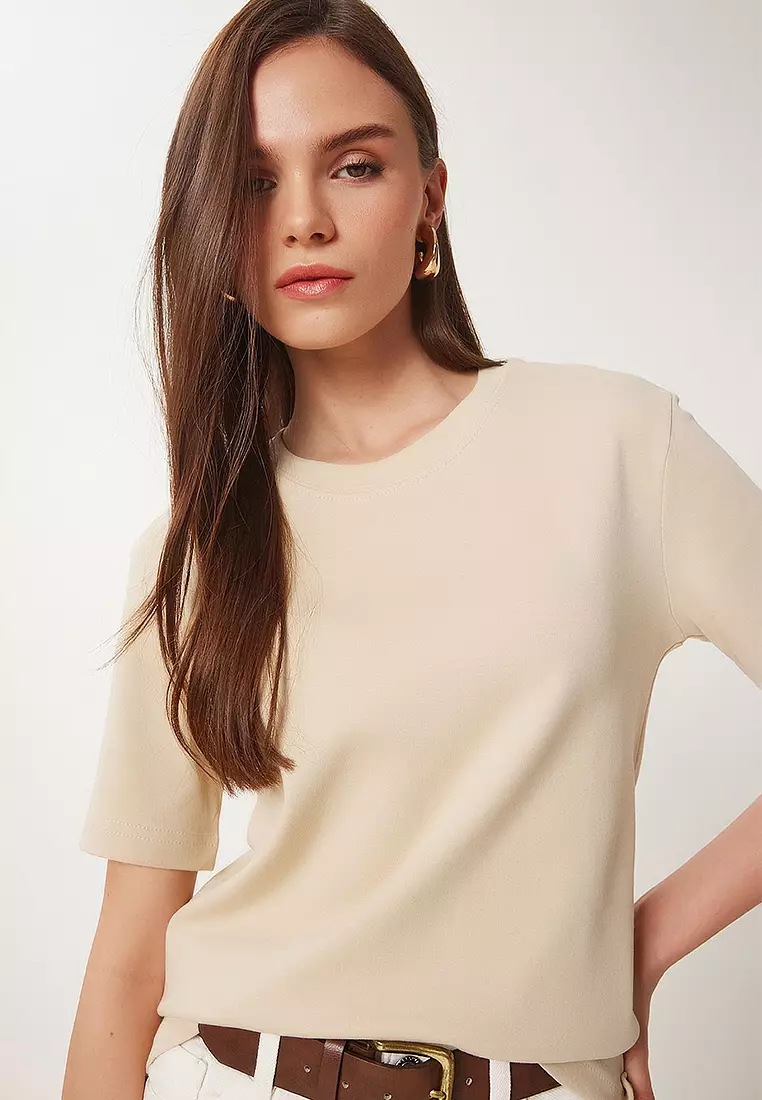 Woman 2-Pack Cotton Basic Knitted T-Shirt AG00002