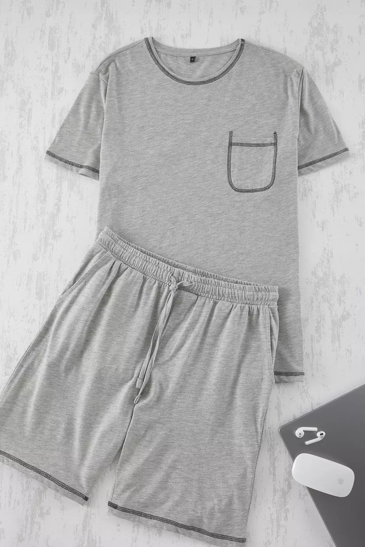 Regular Fit Karyoka Stitched Pyjamas Set