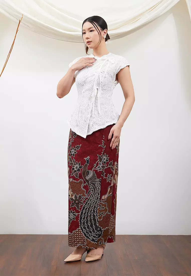 Enzy Batik Rok Batik Rajasanagara - Maroon