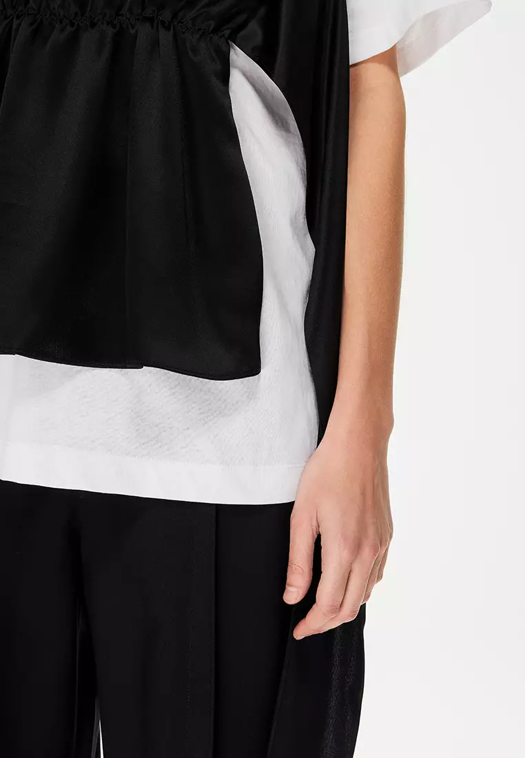 JNBY Women's Short-Sleeved Crewneck Cotton T-Shirt