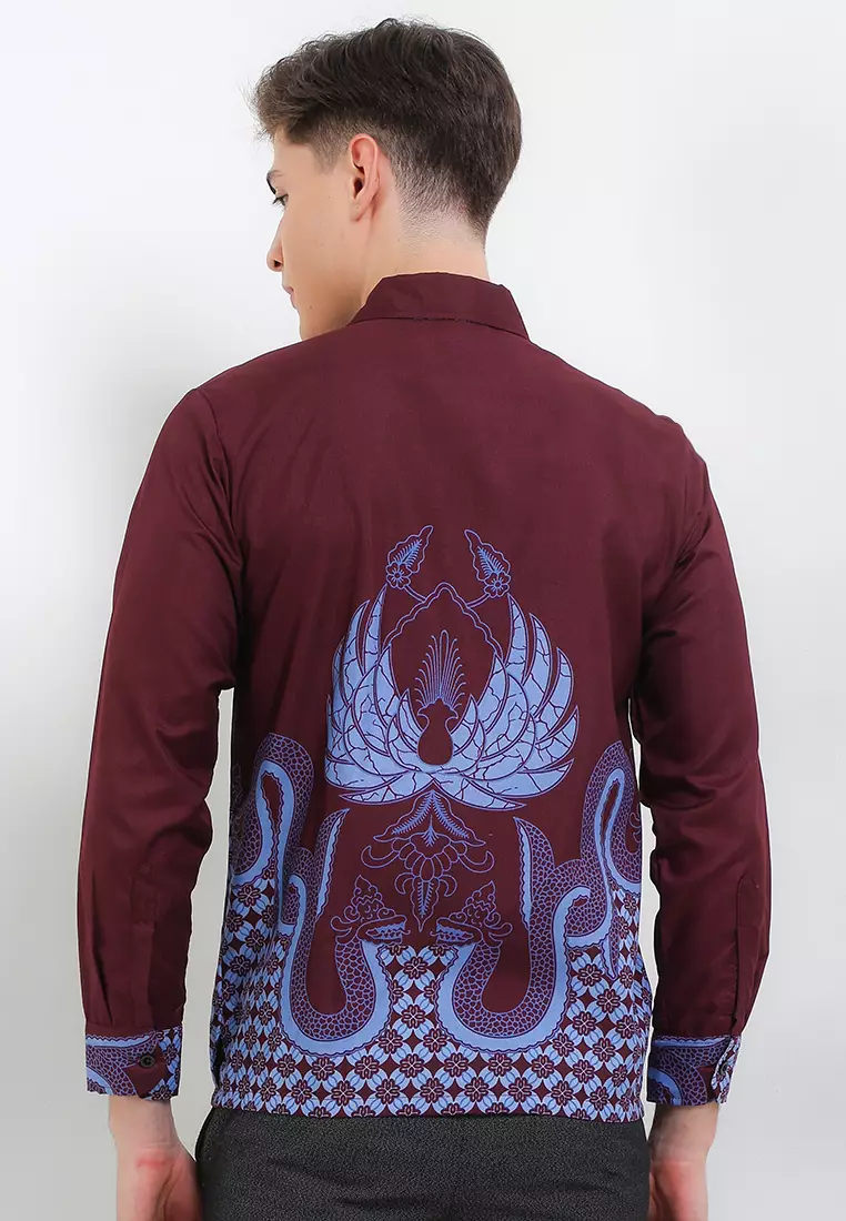 Tohpati Kemeja Batik Exclusive Premium Pria Casual Modern Lengan Panjang