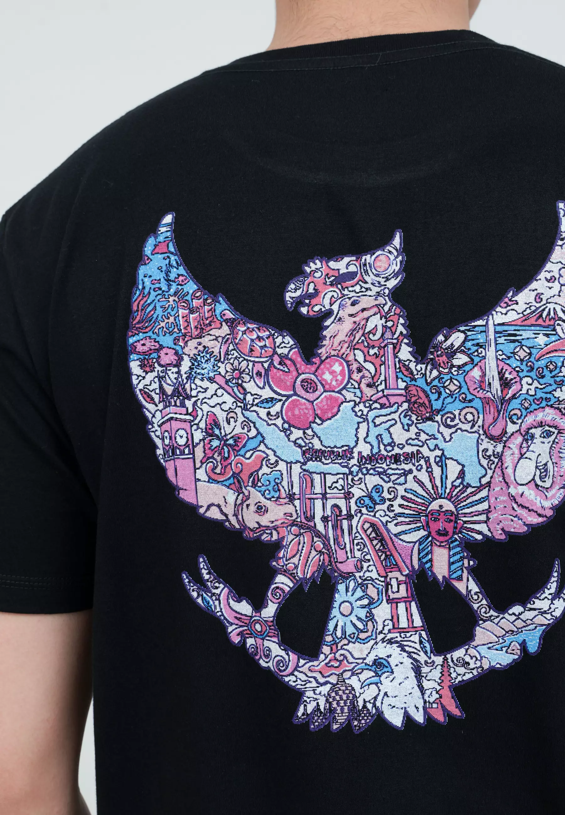 Houseofcuff T-shirt Kaos Hitam Garuda Pancasila Tersedia Size S - 4XL