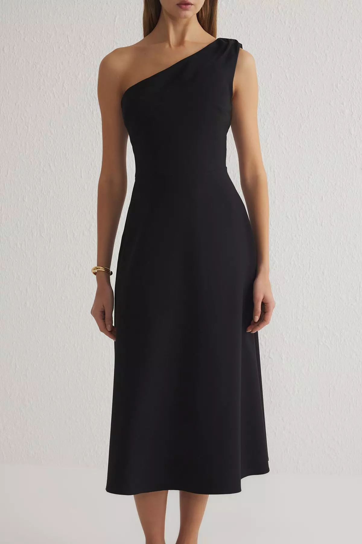 One Shoulder Midi Dress