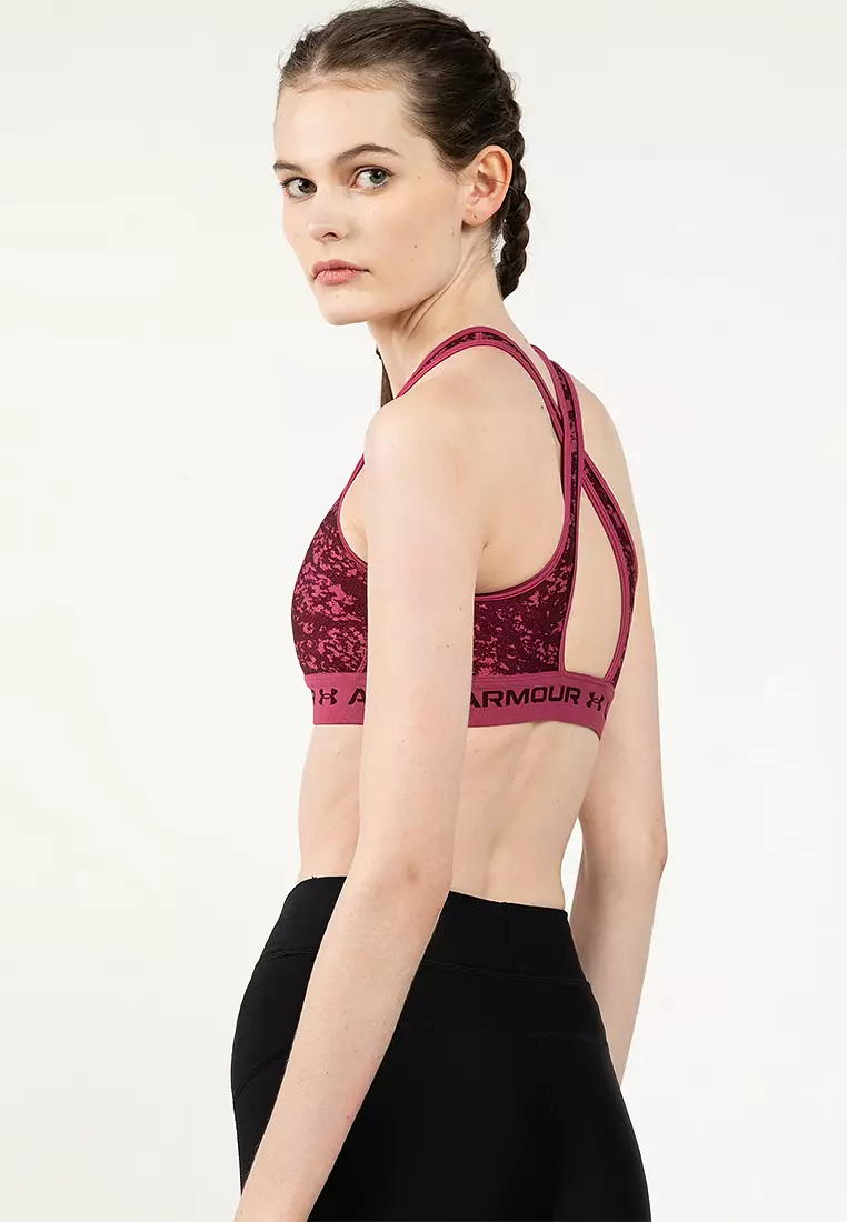 Crossback Mid Printed Sports Bra