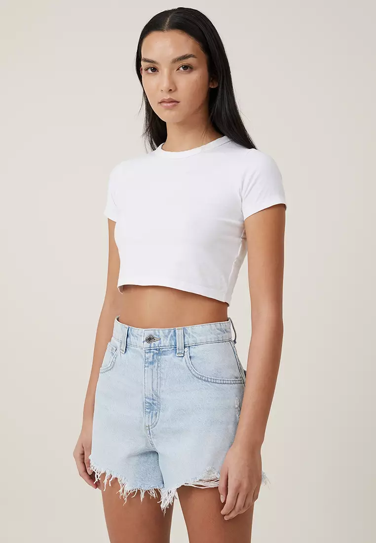 High Mom Denim Shorts