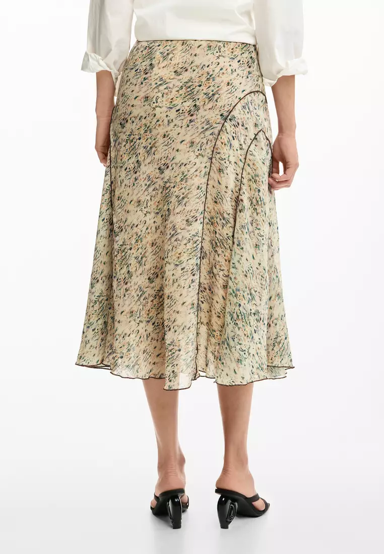 Wild midi skirt