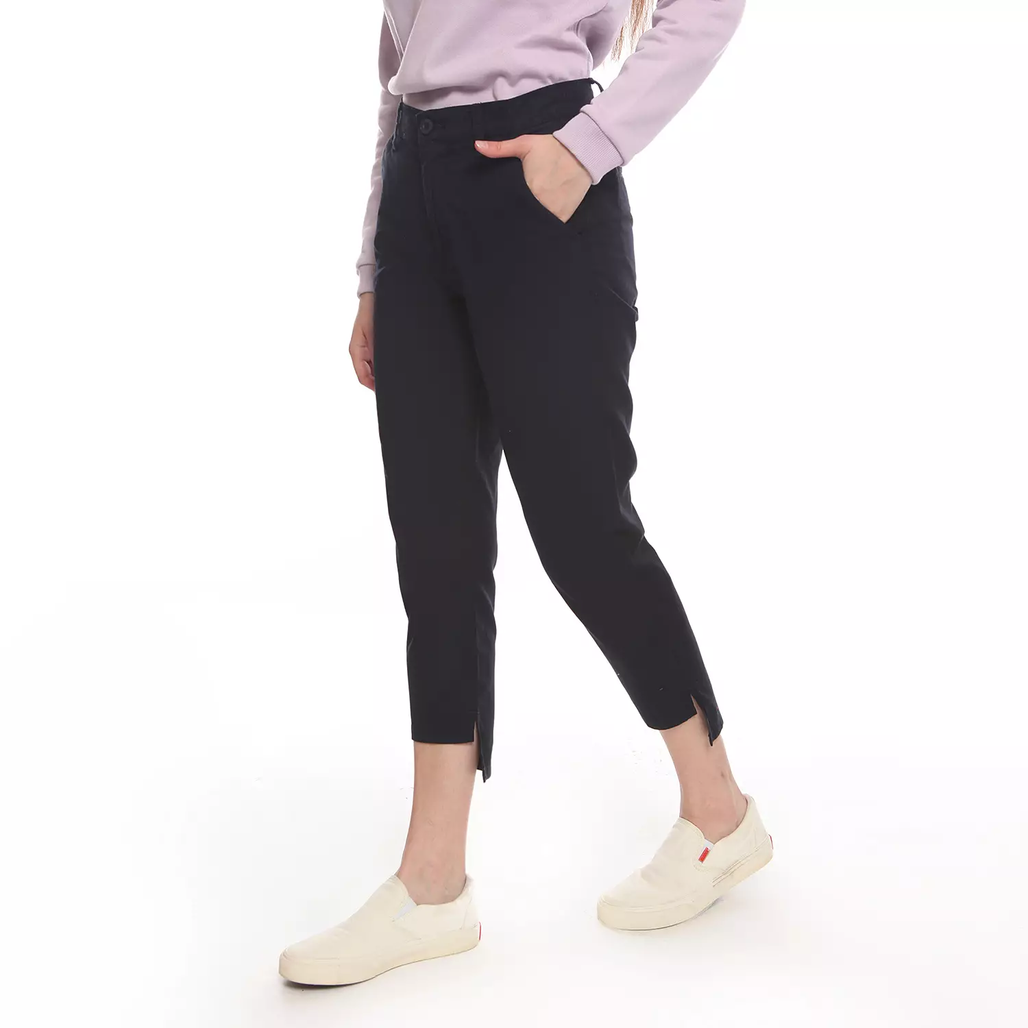 Insight celana panjang kain Wanita Navy B Nemesis Pants Planet Surf
