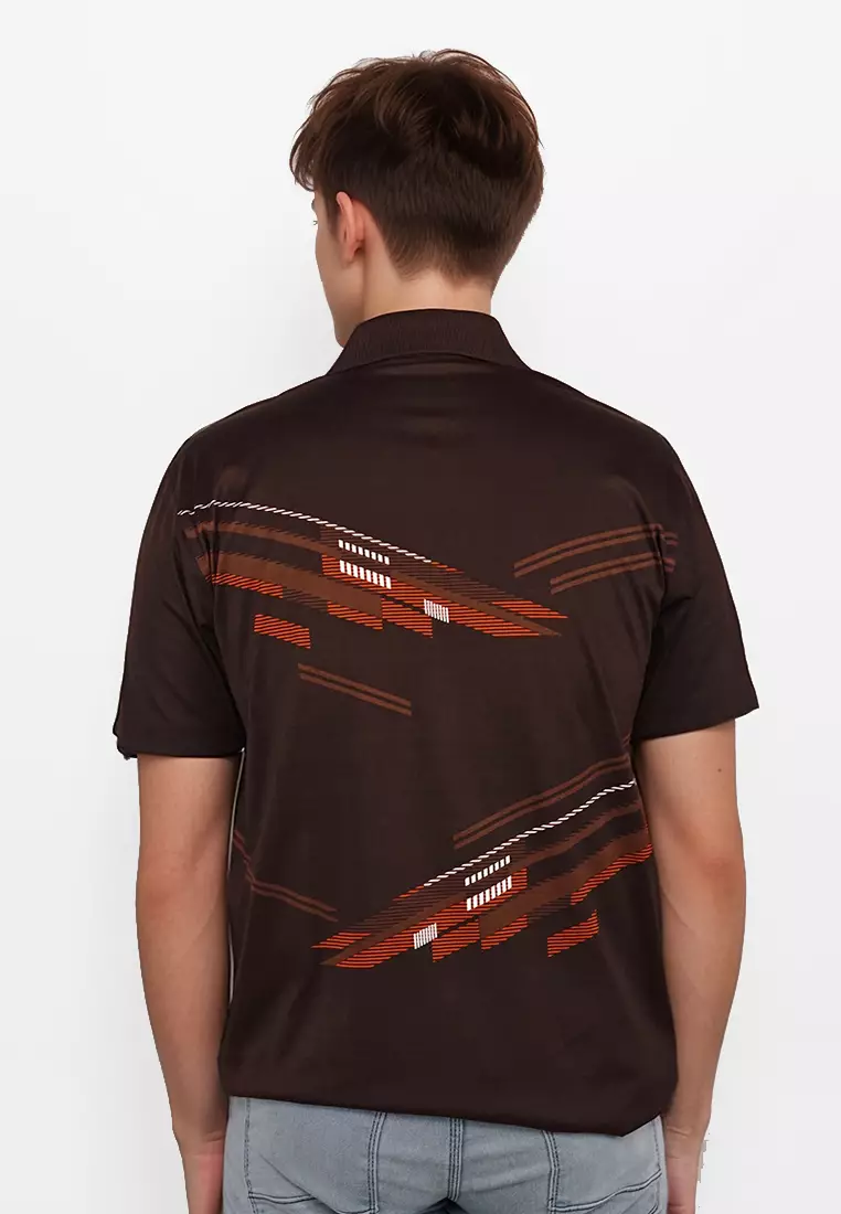 Crocodile DIAMOND 1857 Brown - Kaos Kerah Pria Men Polo Original Relax fit