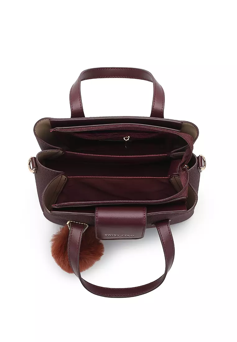 Women's Top Handle Bag / Sling Bag / Crossbody Bag / Shoulder Bag - Maroon