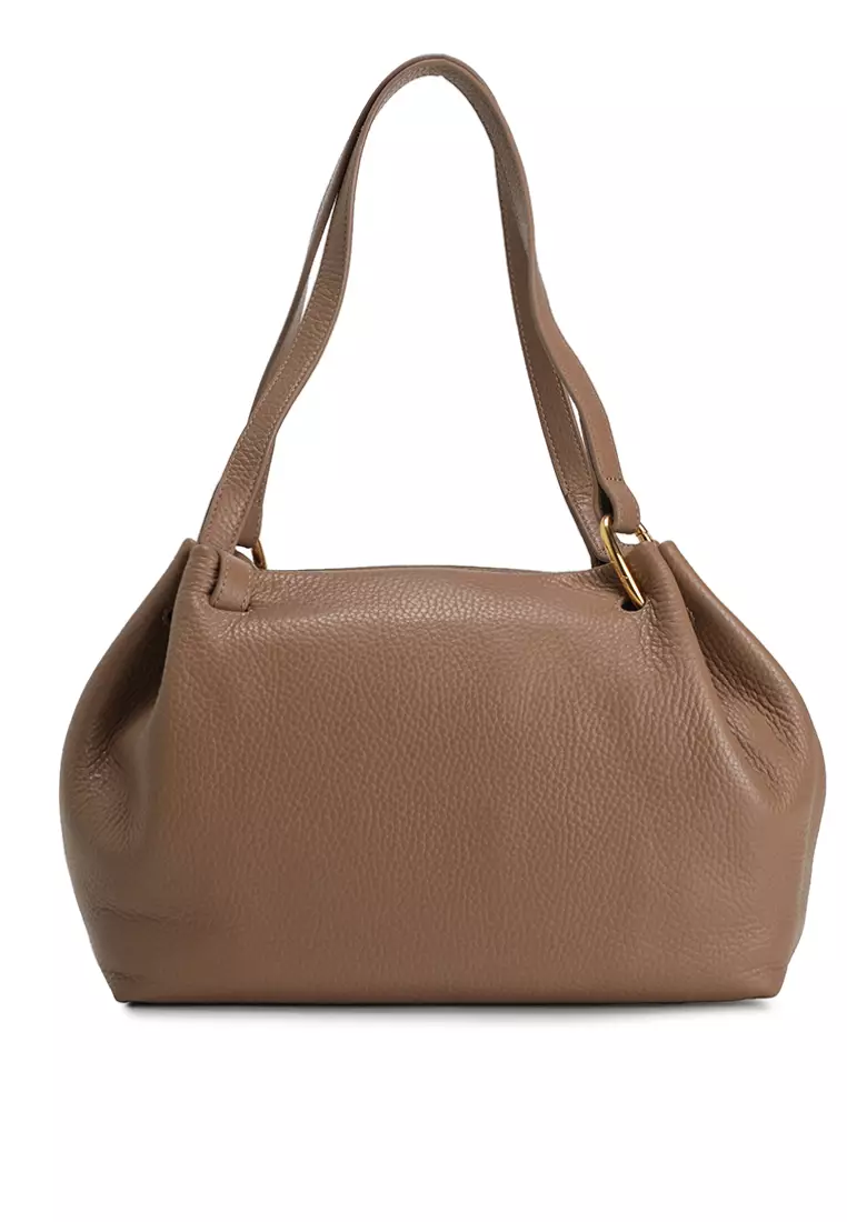 Leather Shoulder Tote Bag