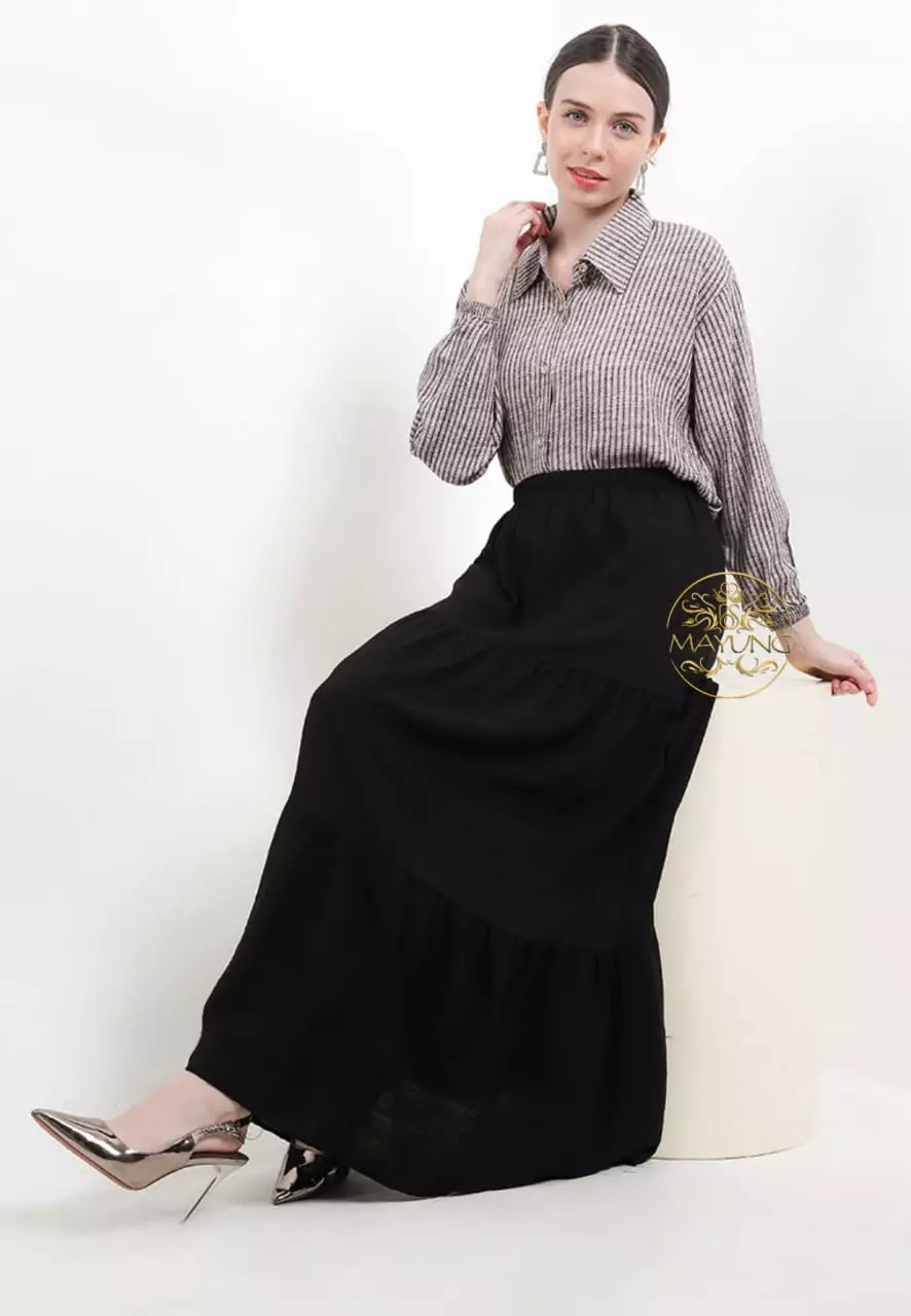 Sapala Hitam Setelan Rok Premium MYA