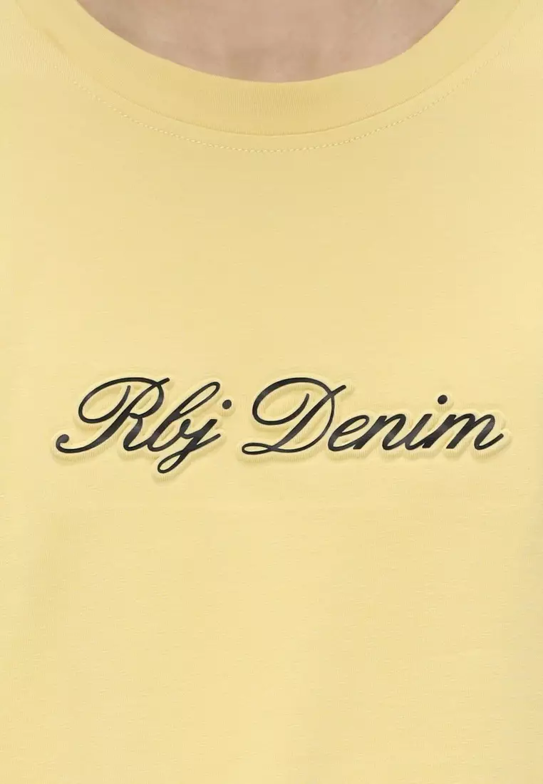 RBJ T-Shirt Cotton Spandex Emboss Pria 2482370761