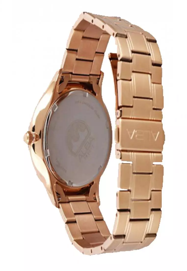 Jam Tangan Pria Alba Original Garansi Resmi AS9E04 AS9E04X1 Strap Stainless Steel Rose Gold Angka Romawi
