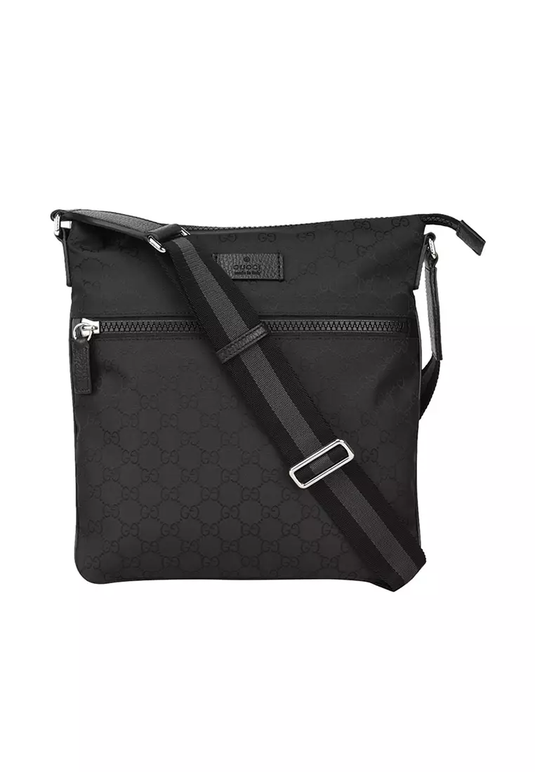 Black gucci mens bag online