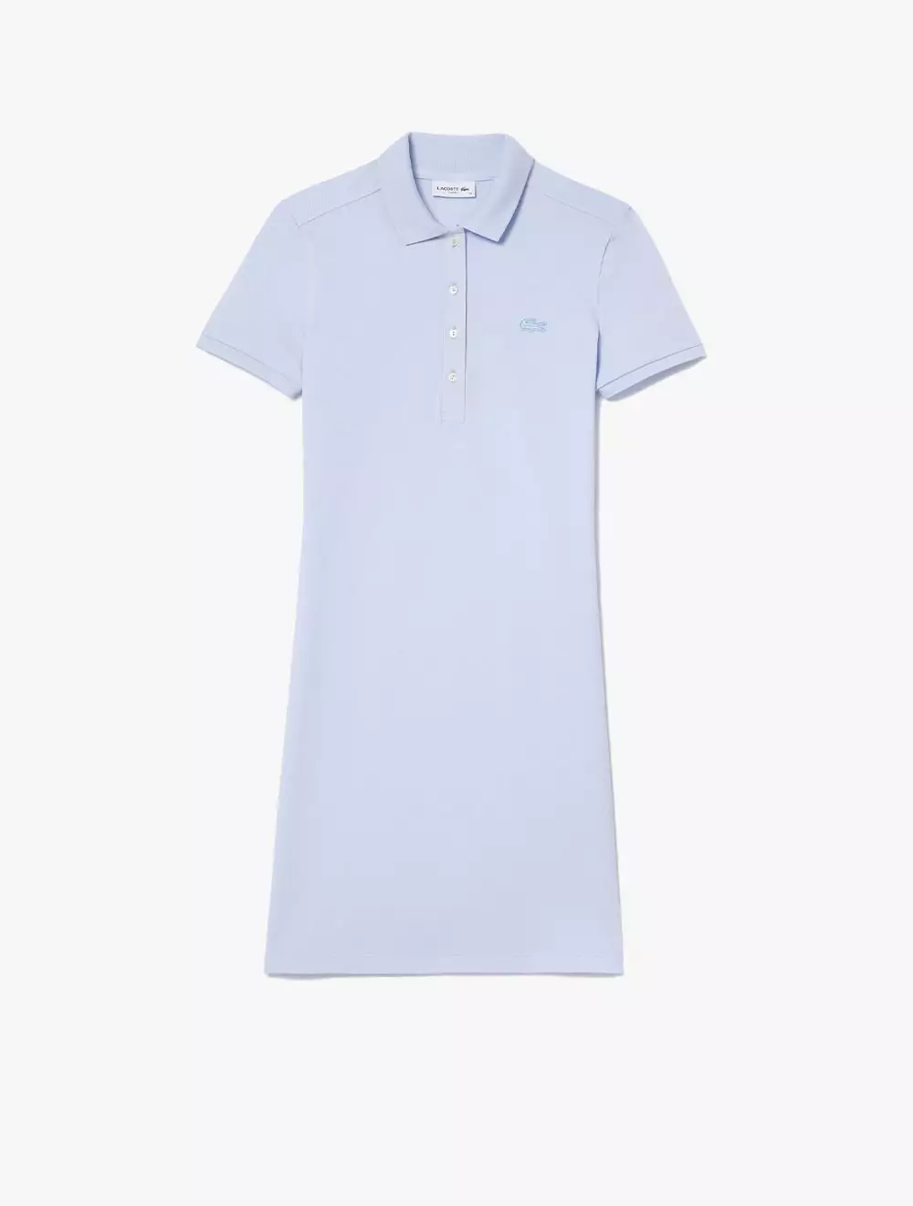 Women's Stretch Cotton Piqué Polo Dress - Blue
