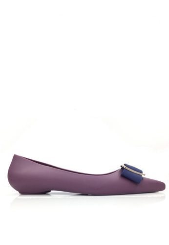 Twenty Eight Shoes purple Metallic Ornament Waterproof Jelly Flats VR8301 0F3FBSHEDC7586GS_1