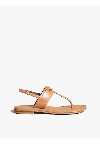 Jual Ted Baker TED BAKER - JAZMIAH Ted Baker Leather Toe Post Flat Sandal -  TAN Original April 2023| ZALORA Indonesia ®