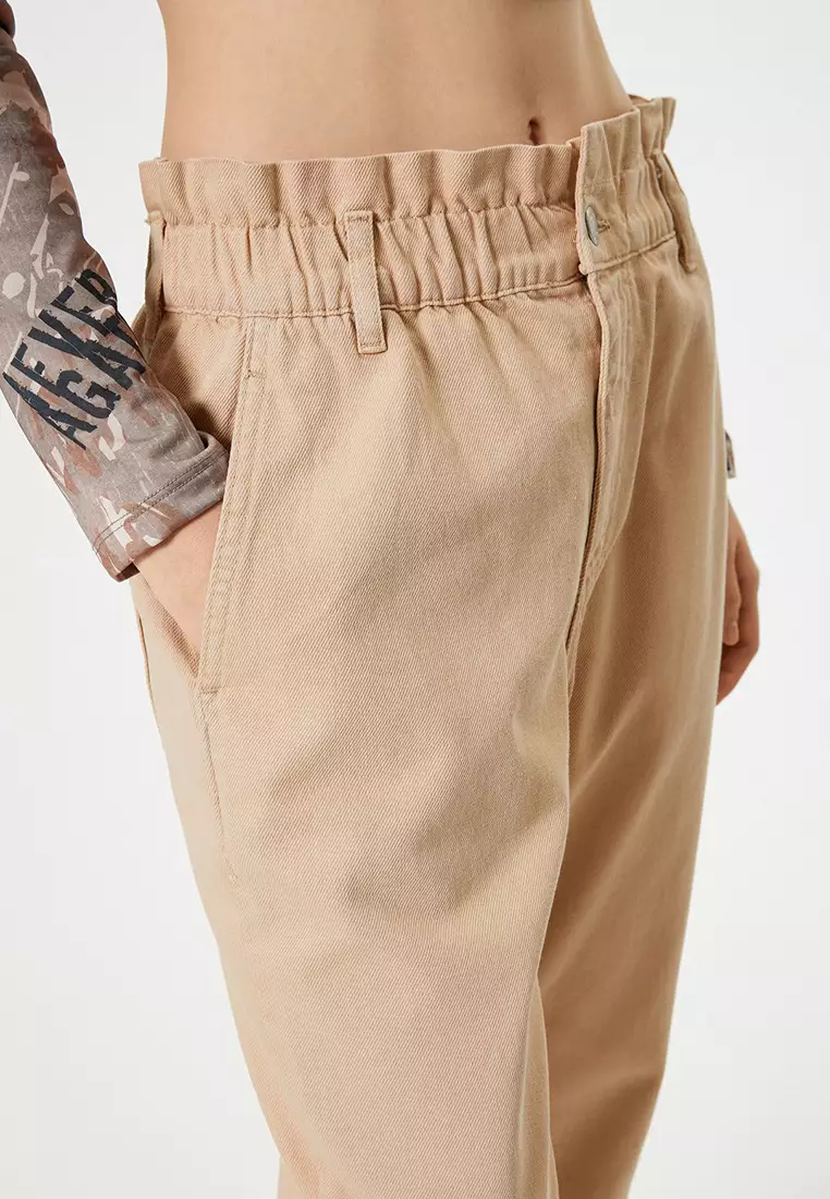 High Waist Baggy Denim Pants Cotton - Baggy Jeans