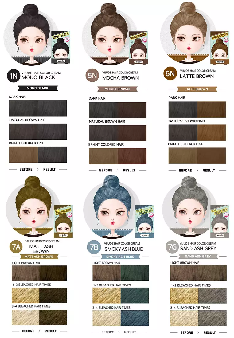 Buy Mediheal Mediheal Vijude Hair Color Cream x2 Boxes (Shade7G Sand