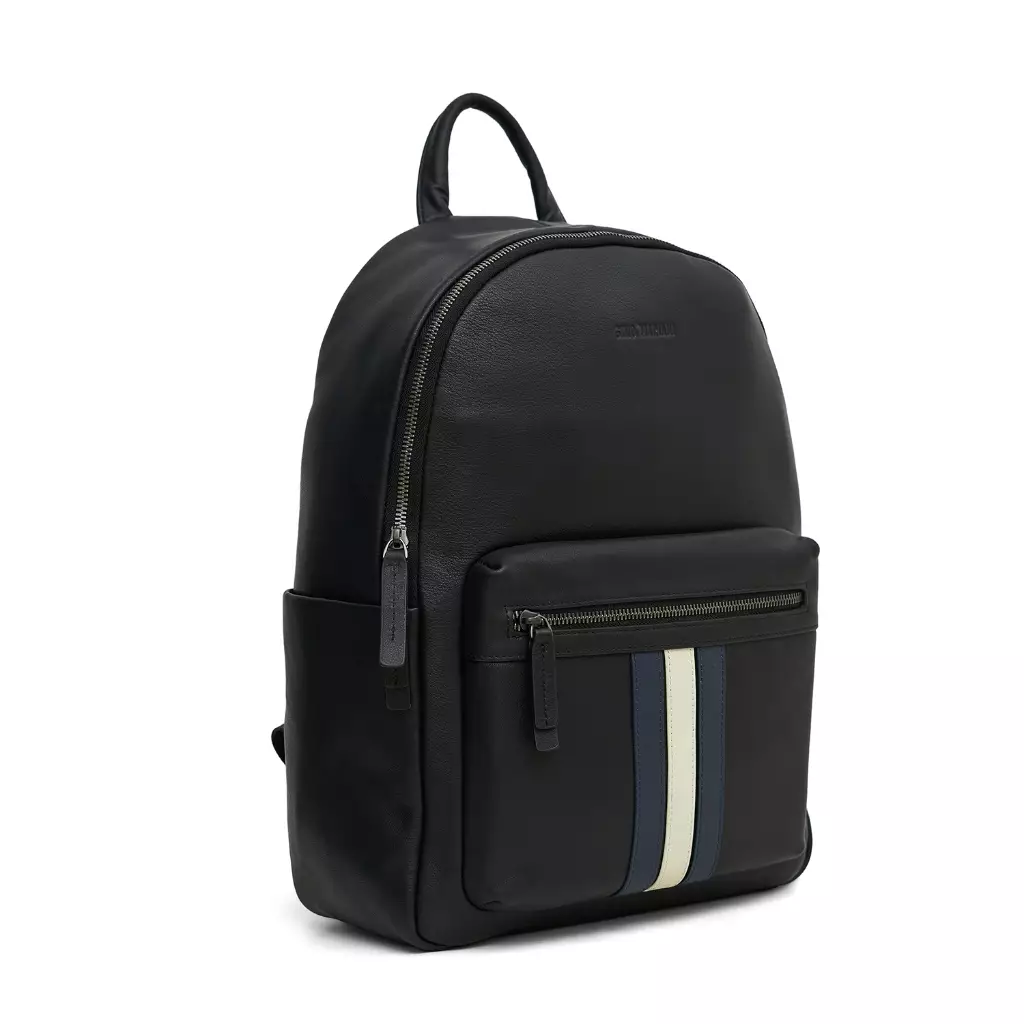 Backpack Tas Ransel Pria Kulit Gino Mariani Bristol Black