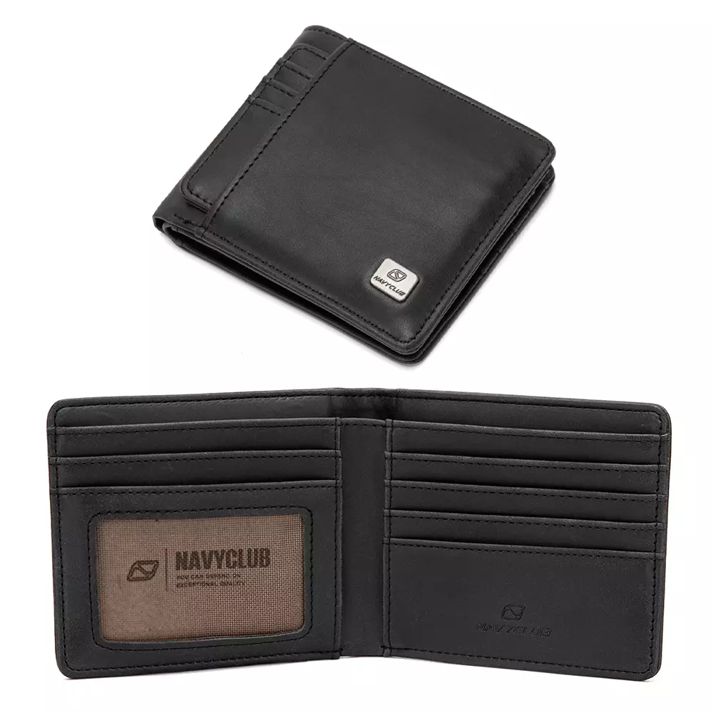 Navy Club Aveza Dompet Pria Kasual PU- Dompet Lipat Free Box Exclusive