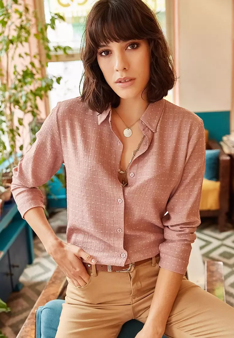 Collared Long Sleeves Shirt