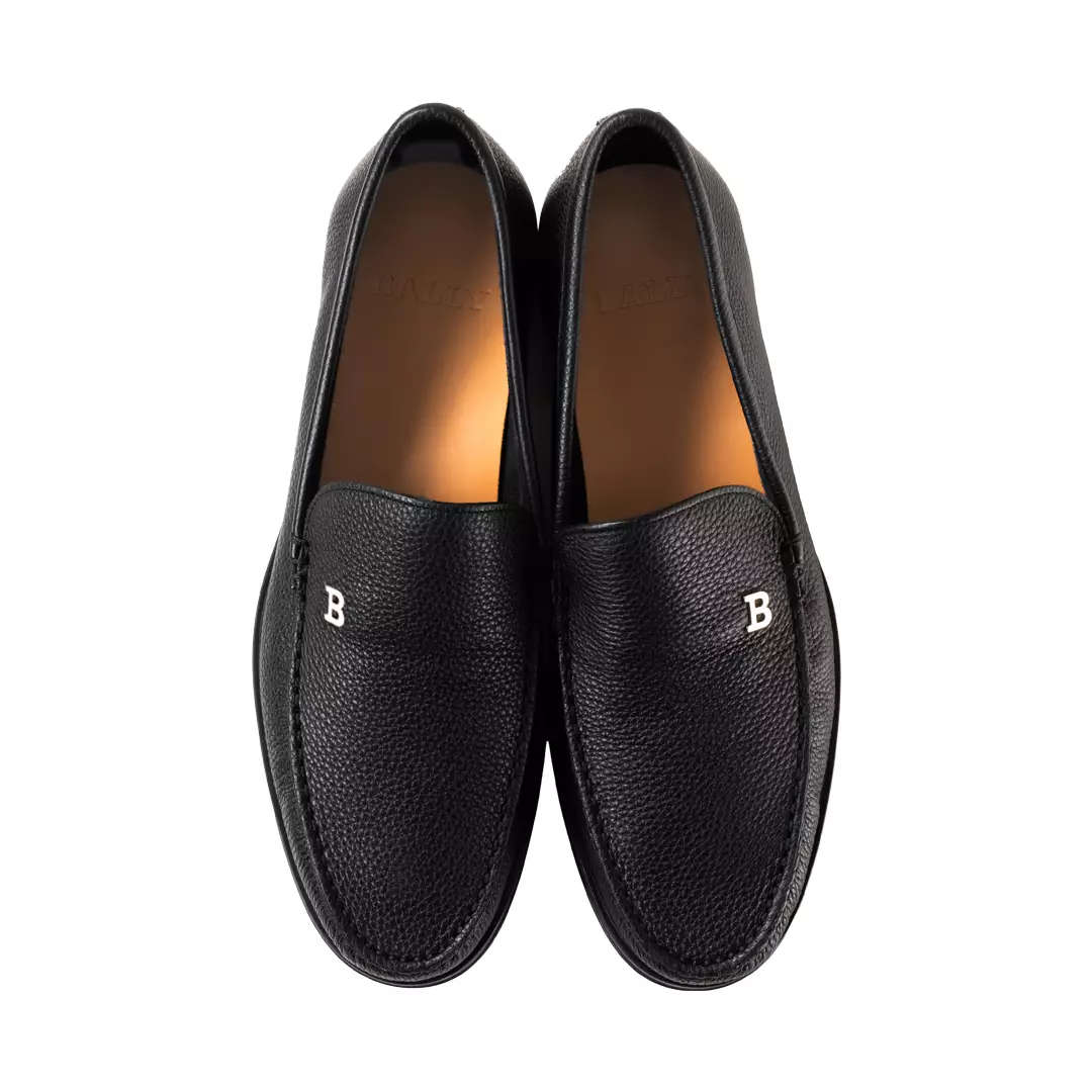 Bally Sistri-U Grained Leather Loafers - Black